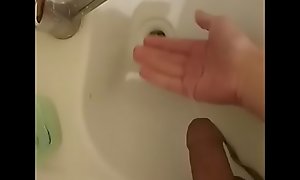 pissing in the sink