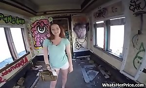 Suck my dick in this abandoned wagon for cash