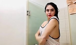 Big tits and wildly handsome milf in the shower..... my pussy is so wet......