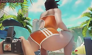 Tracer It is recorded while fucking Overwatch