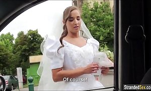 Euro legal age teenager bride amirah adara gets stood surrounding together with a nosh of cum