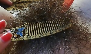 Hairy bush fetish videos the best hairy pussy in close up with big clit