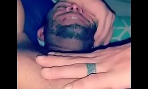 Beauty sucking Daddys cock