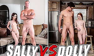 BANGBROS - Manners Of The Petite GOATs: Dolly Little VS Sally Squirt